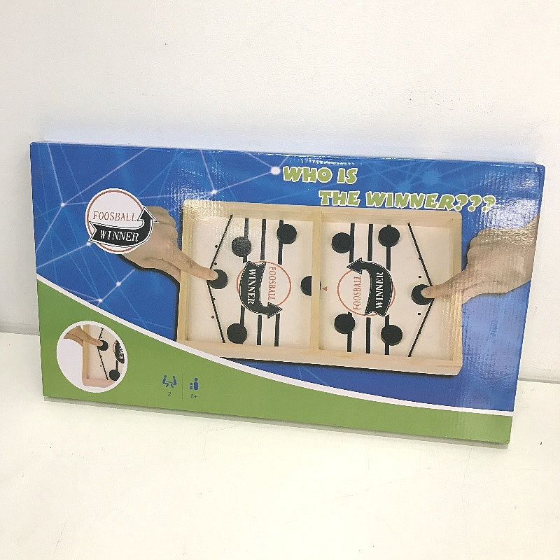 Foosball Winner 2 Player Wooden Table Sling Puck Game for Ages 6 and Up NEW