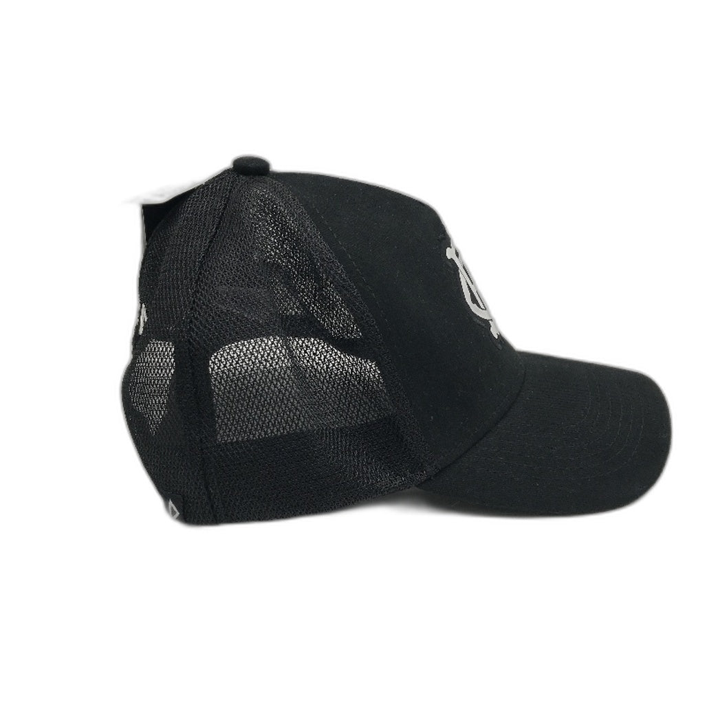 ISC AFL Collingwood FC Street Logo Black Trucker Cap Unisex One Size NEW