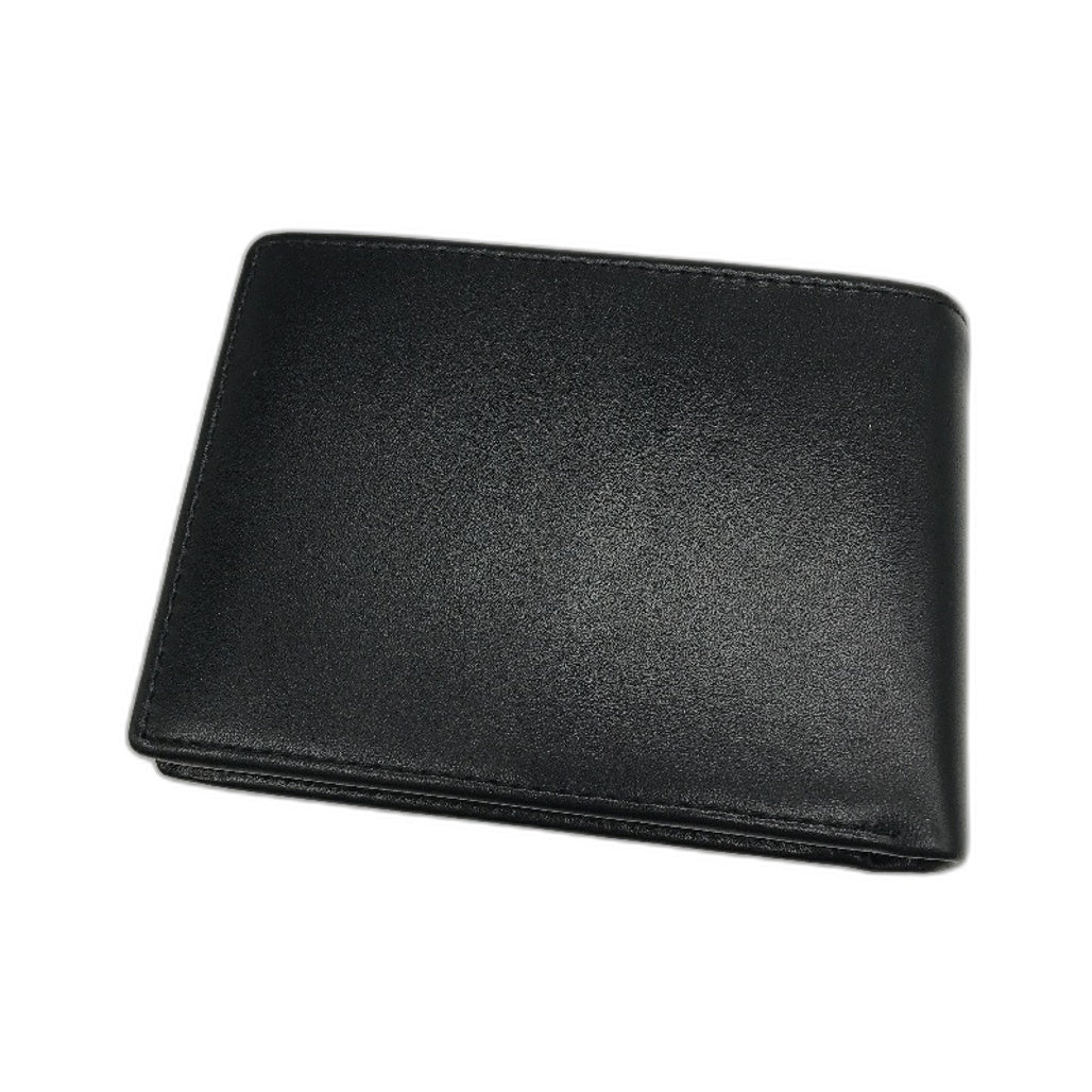 AFL Hawthorn Hawks Embossed Logo 'JT' Mens Black Cow Leather Wallet