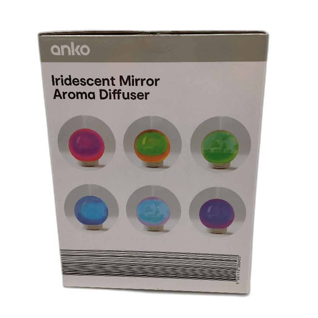 100mL 7 LED Light Iridescent Mirror Aroma Diffuser Globe NEW