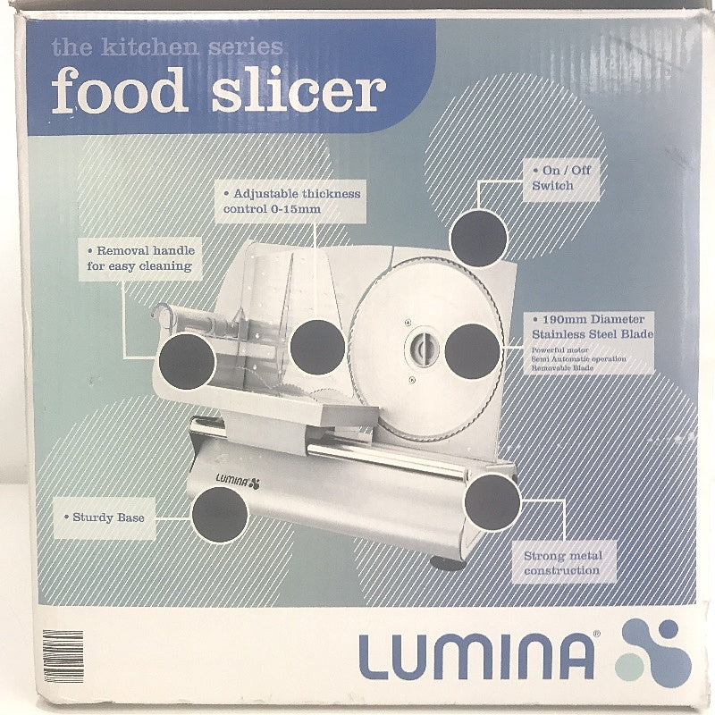 Lumina The Kitchen Series Electric Stainless Steel Food Slicer DEMO