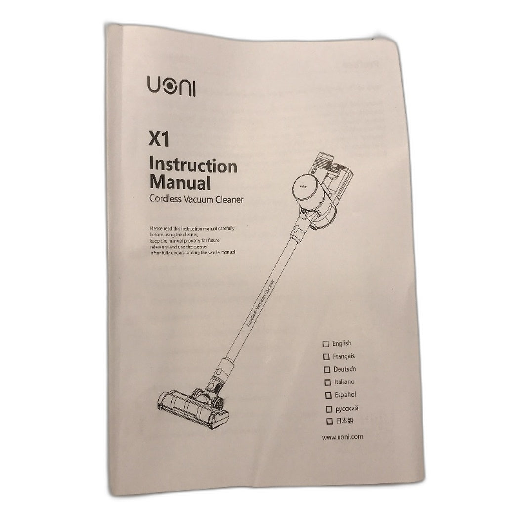 Uoni X1 3 in 1 350W 28000PA Cordless Vacuum Cleaner in Grey NEW