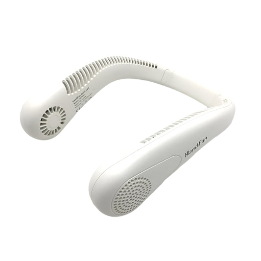 HandFan HF3701 5000mAh 3 Speed USB Charging Bladeless Neck Fan in White DEMO