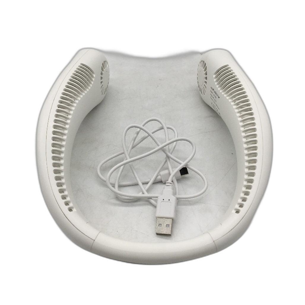 HandFan HF3701 5000mAh 3 Speed USB Charging Bladeless Neck Fan in White DEMO
