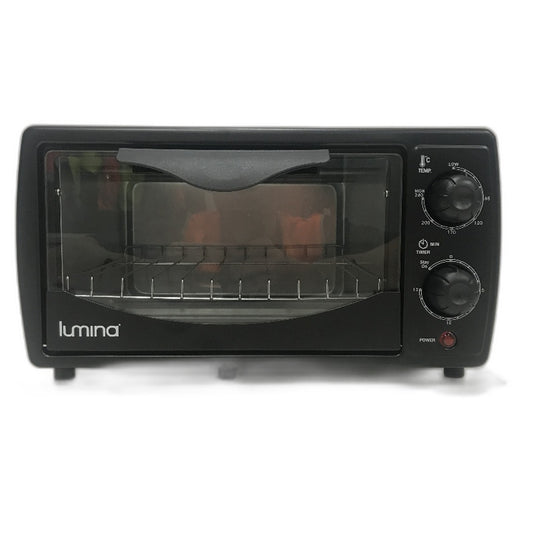 Lumina 9L 1000W Max 15 Minute Stainless Steel Toaster Oven in Grey Black NEW