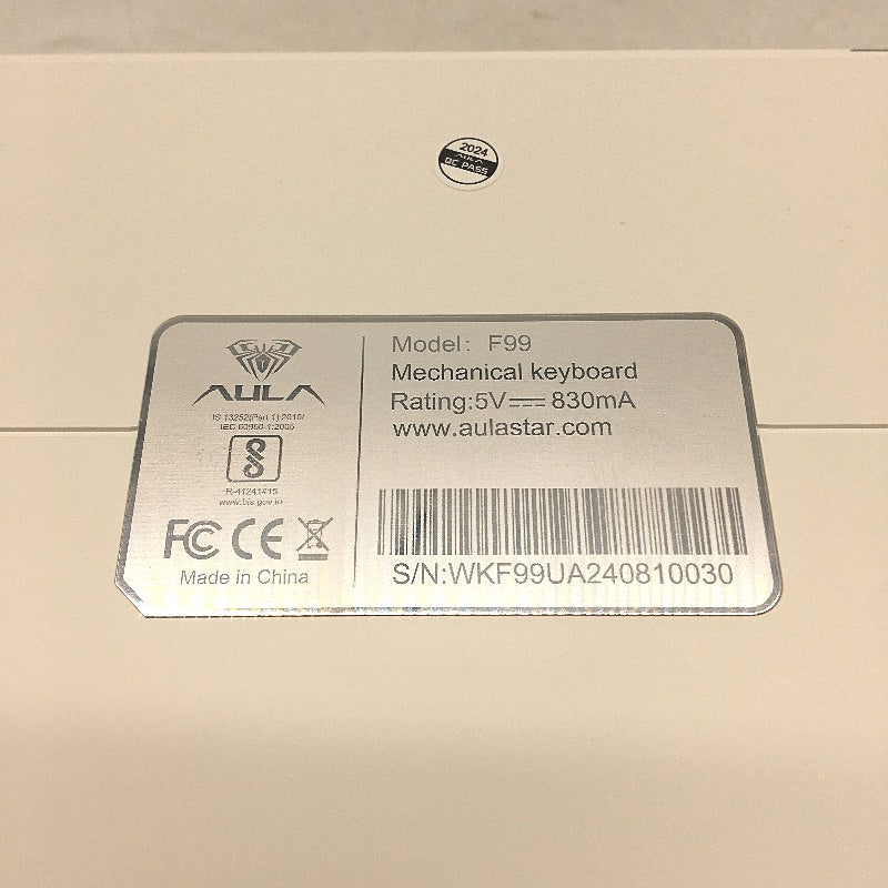 EPOMAKER x Aula F99 Wireless RGB Gasket Mechanical Keyboard in White Blue NEW