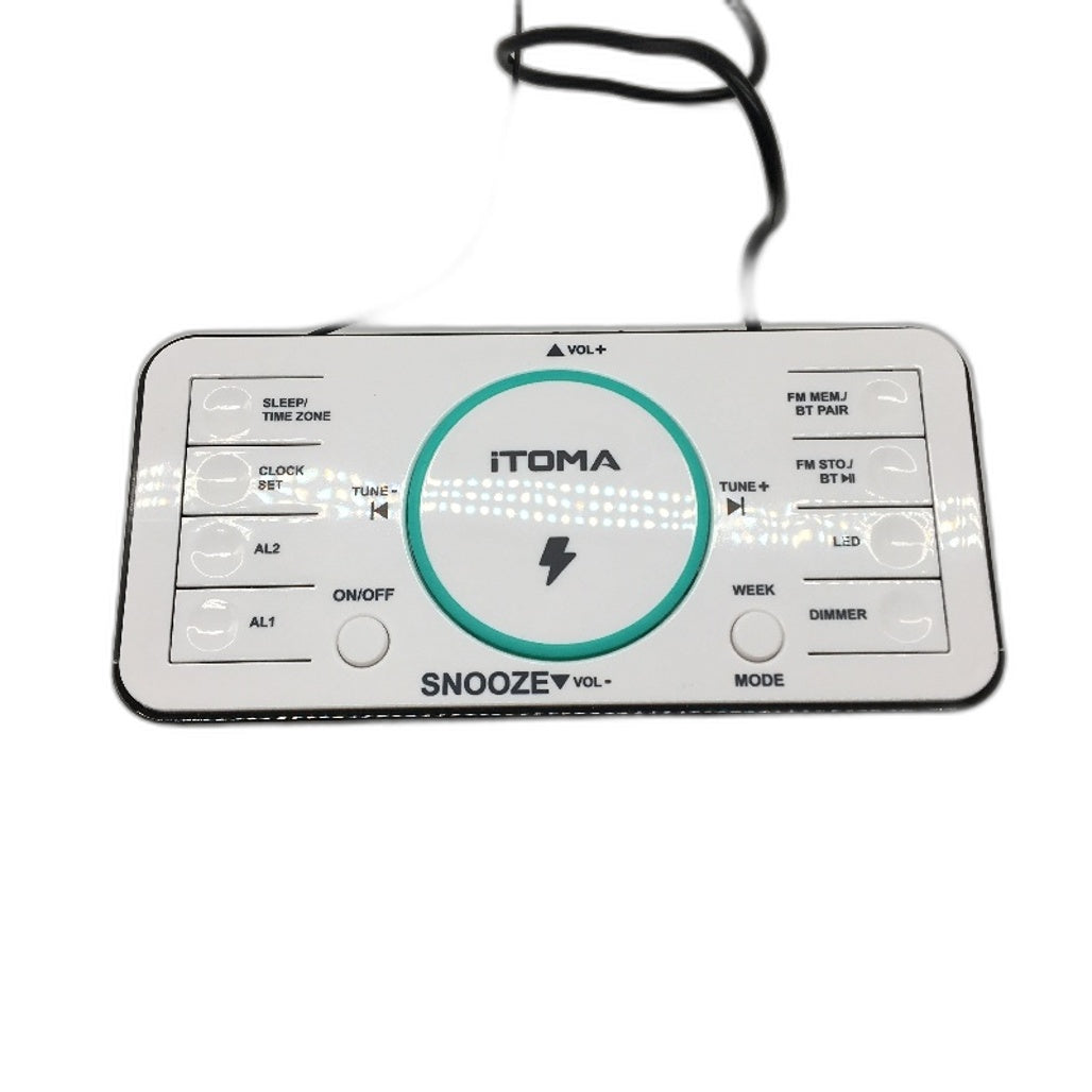 iTOMA CKS207 Dual Alarm Clock with FM Radio and 15W Fast Wireless Charger DEMO