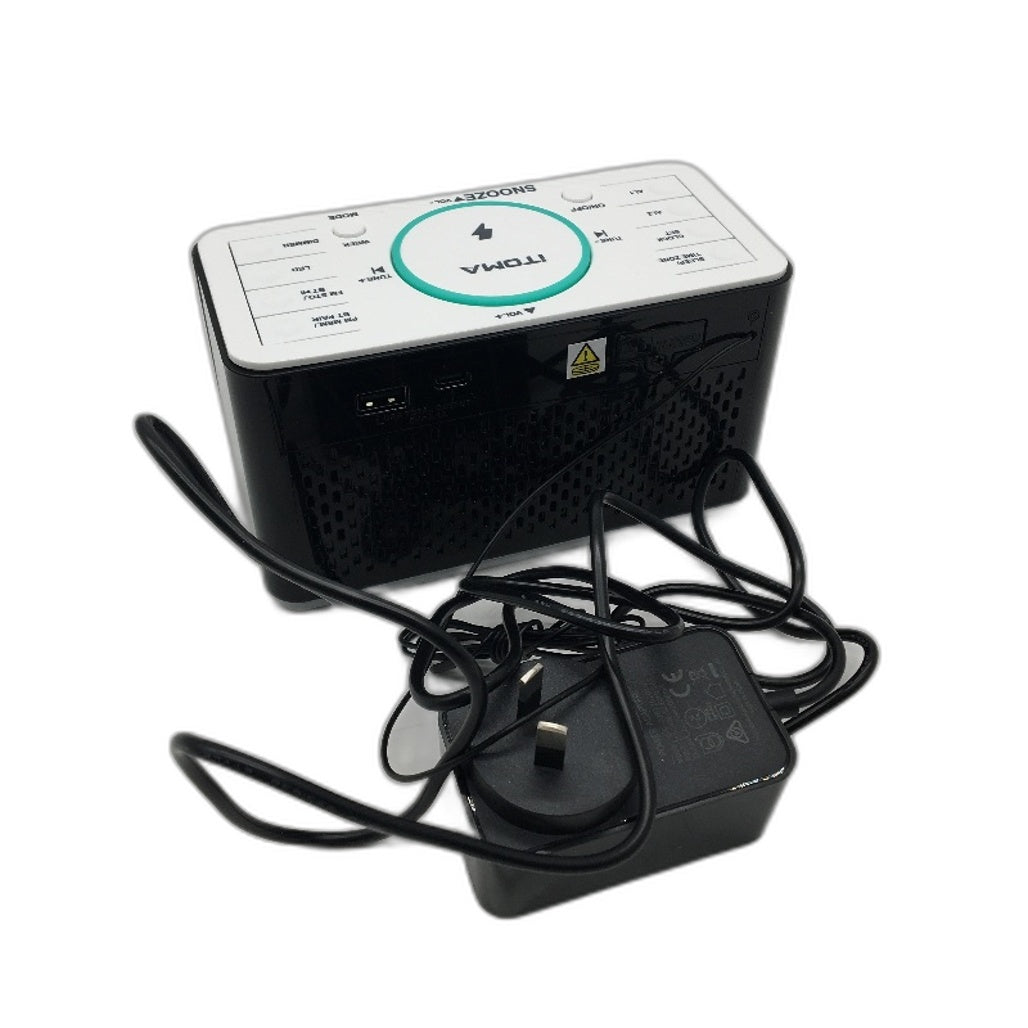 iTOMA CKS207 Dual Alarm Clock with FM Radio and 15W Fast Wireless Charger DEMO