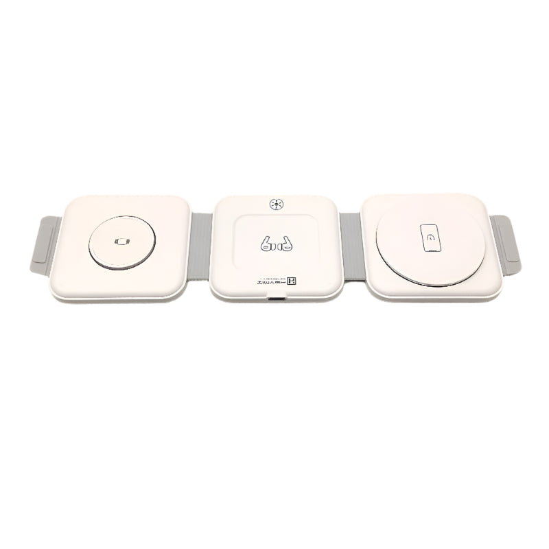 Heymix 3 in 1 Foldable Wireless Charger for iPhone Phone and Accessories DEMO