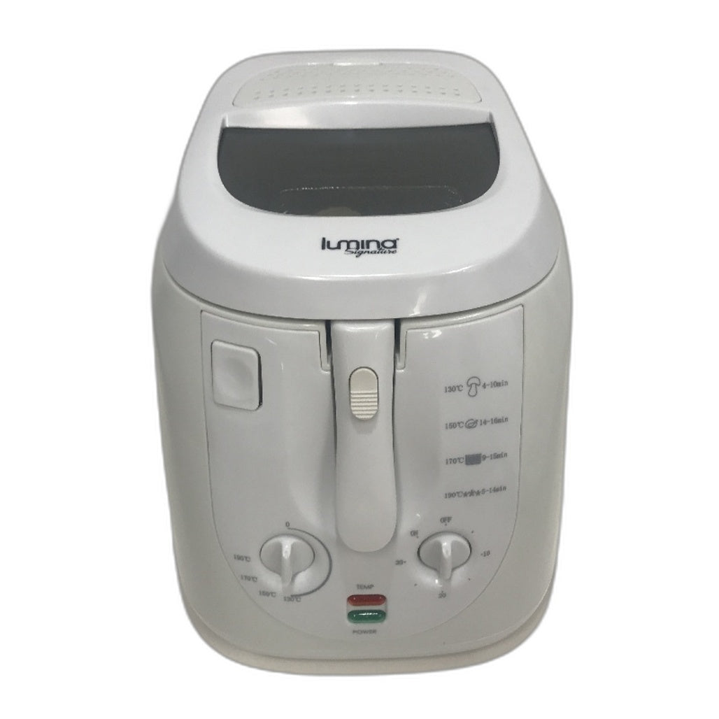 Lumina Signature 3L Max 30 Minute Non Stick Coating Deep Fryer in White DEMO