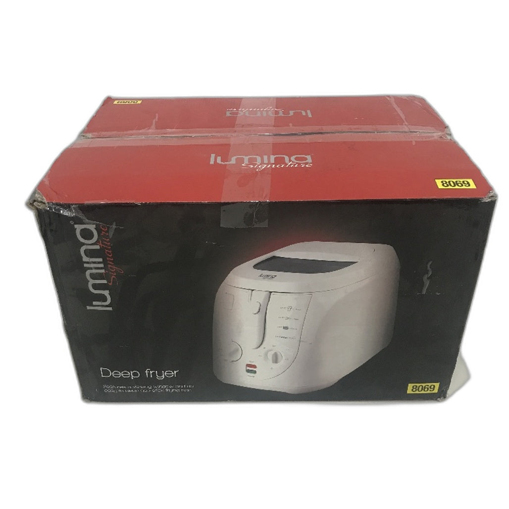 Lumina Signature 3L Max 30 Minute Non Stick Coating Deep Fryer in White DEMO
