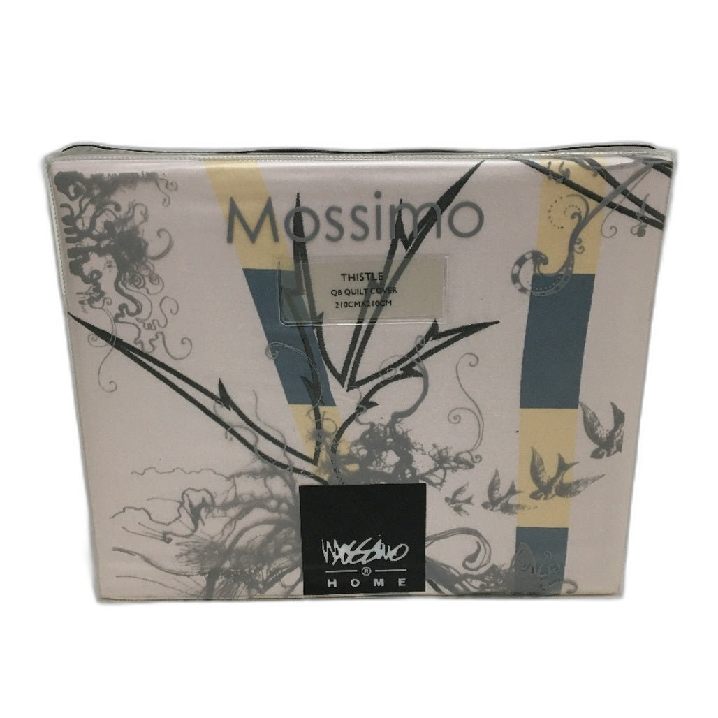 Mossimo Home Thistle 250 Thread Count Cotton Quilt Cover Set QUEEN NEW
