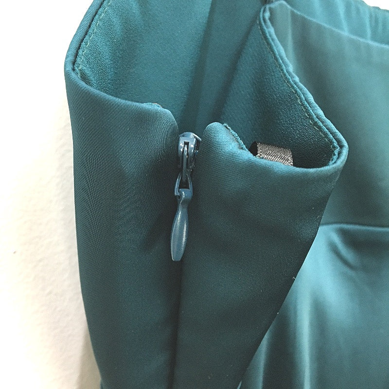 Forever New Christina Strappy Split Green Midi Dress Ladies Size AU 12 NEW