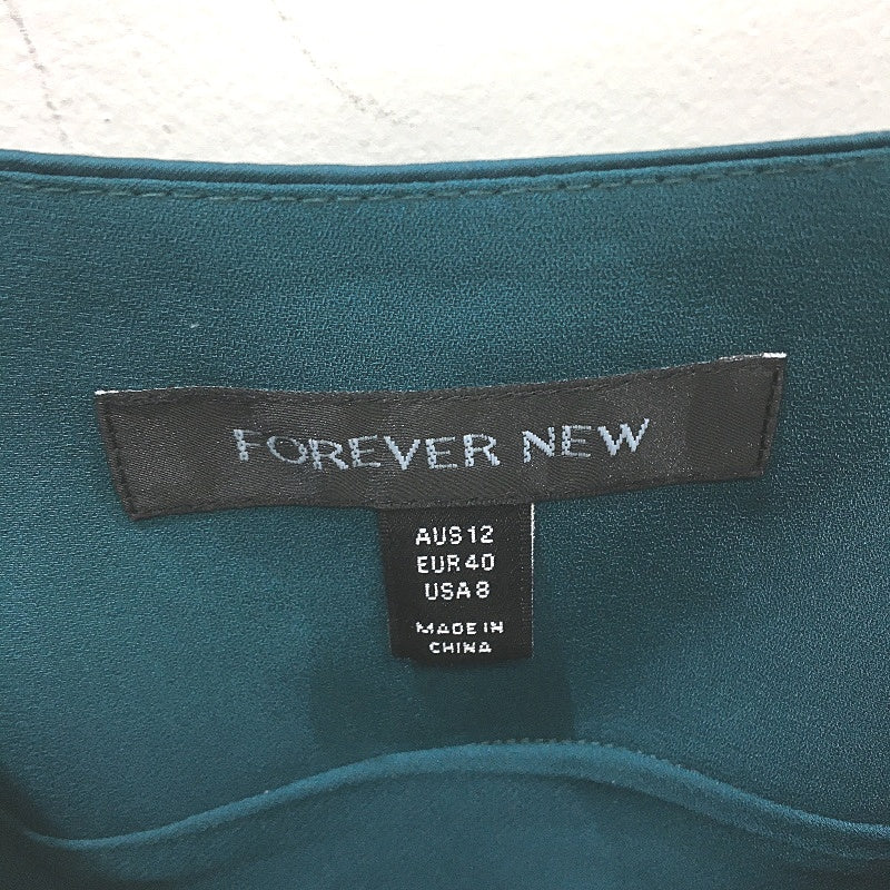 Forever New Christina Strappy Split Green Midi Dress Ladies Size AU 12 NEW