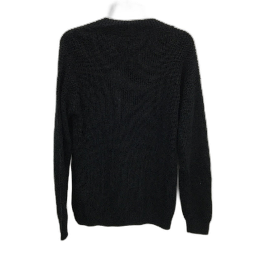 Jeanswest Black V Neck Knit Style Long Sleeve Sweater Top Ladies Size 10 NEW
