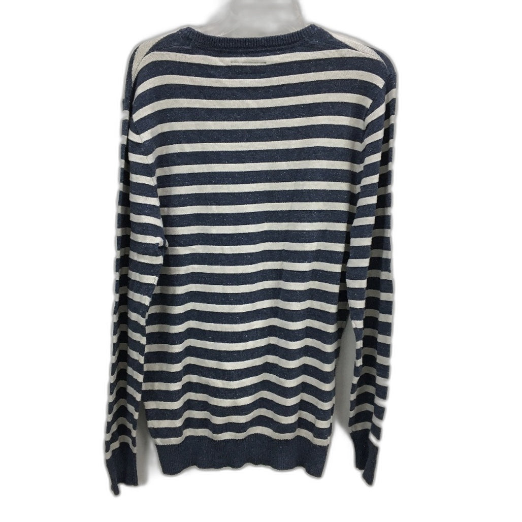 Jeanswest 2 Pack Blue Stripe & Navy Cotton Knit Style Sweaters Mens Size M NEW