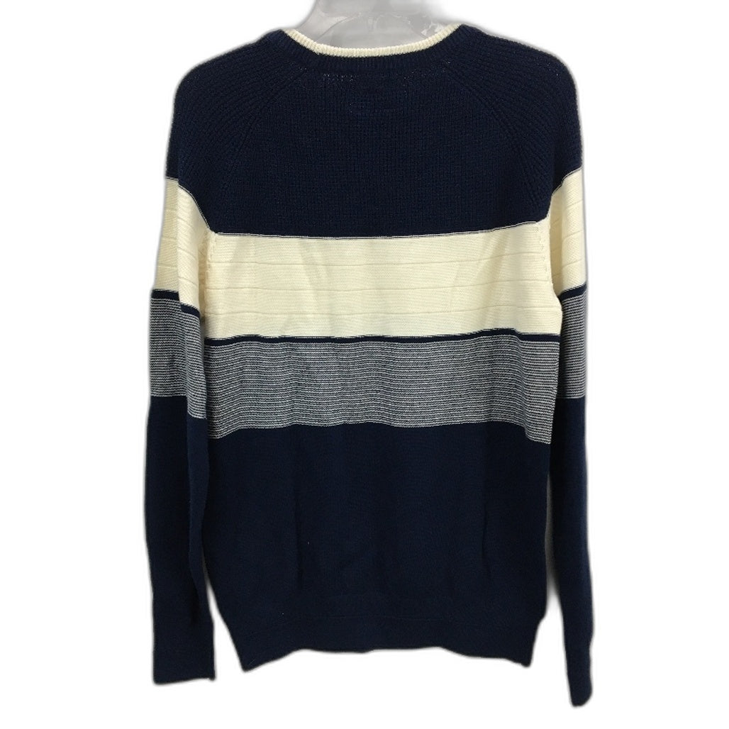 Jeanswest 2 Pack Blue Stripe & Navy Cotton Knit Style Sweaters Mens Size M NEW
