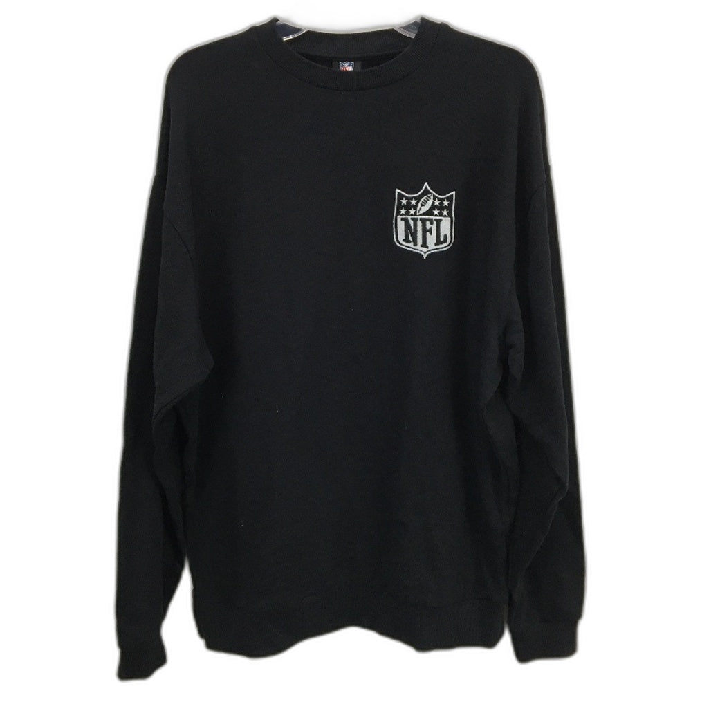 ASOS NFL Supporter Black With White Logo Team Apparel Jumper Mens Size S