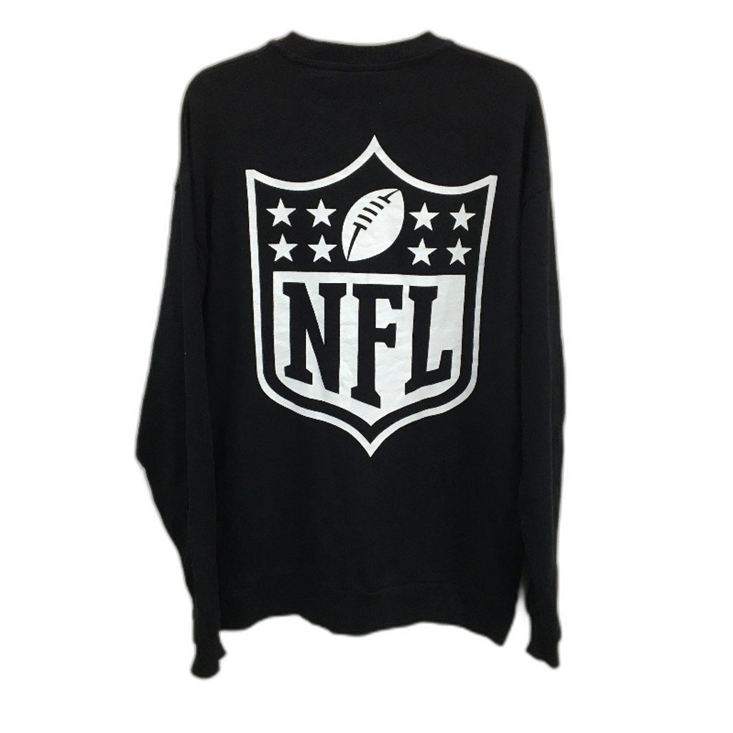 ASOS NFL Supporter Black With White Logo Team Apparel Jumper Mens Size S