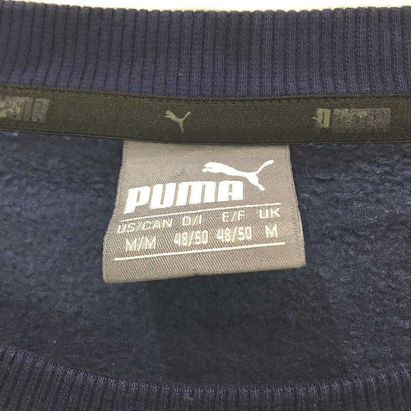 PUMA Navy Blue White Large Logo Sports Jumper Ladies Size Medium