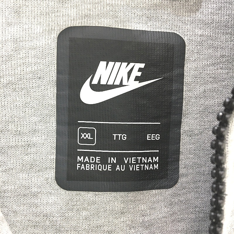 Nike Grey Zip Up Hooded Sports Activewear Sweatshirt Jumper Unisex Size L