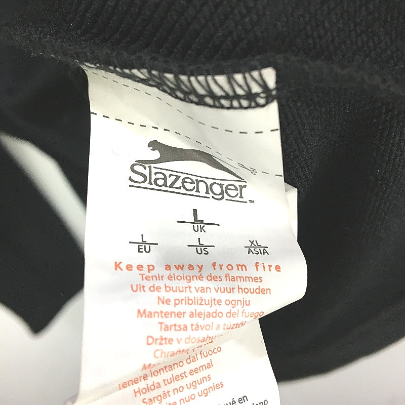 Slazenger Black Quarter Zip Lightweight Activewear Sports Top Mens Unisex Size L