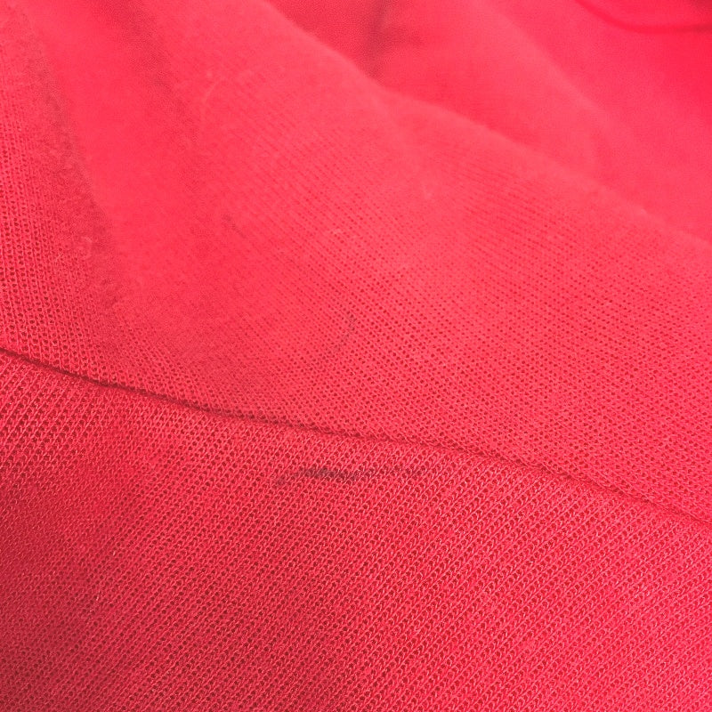 Champion Red Cotton Blend 1/4 Zip Activewear Sports Top Mens Unisex Size S