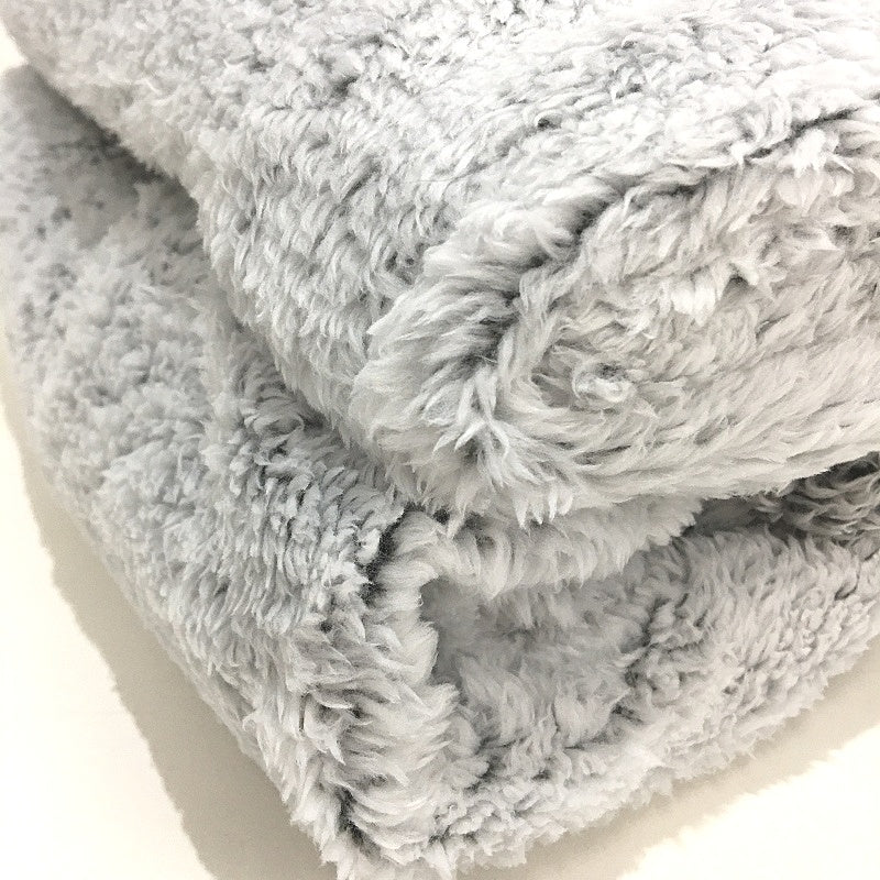 Greern Orange Fluffy Soft Grey Fleece Blanket Throw Rug With Pom Poms NEW