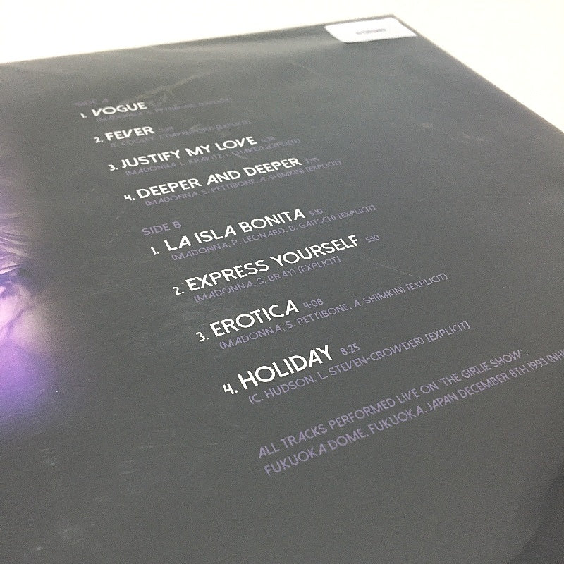 2024 Madonna Greatest Hits Live Vinyl Record 12" LP Inc Vogue & Holiday NEW