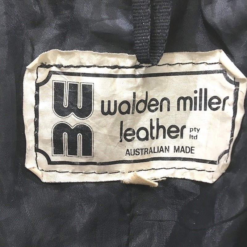 Waldon Miller Australian Made Old Sckool Leather Motorcycle Jacket Mens Size 38