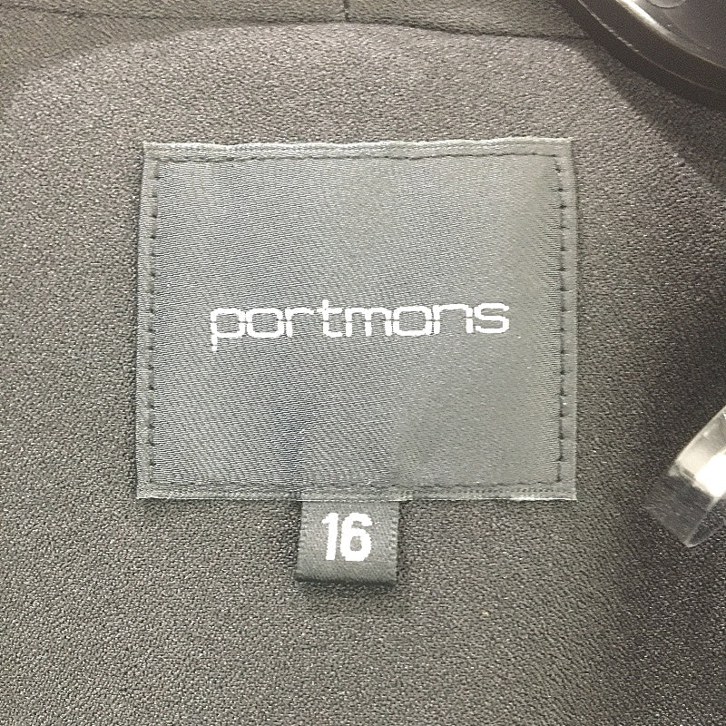 Portmans Black Mi Armour Ruched 3:4 Sleeve Lightweight Blazer Ladies Sze 16 NEW