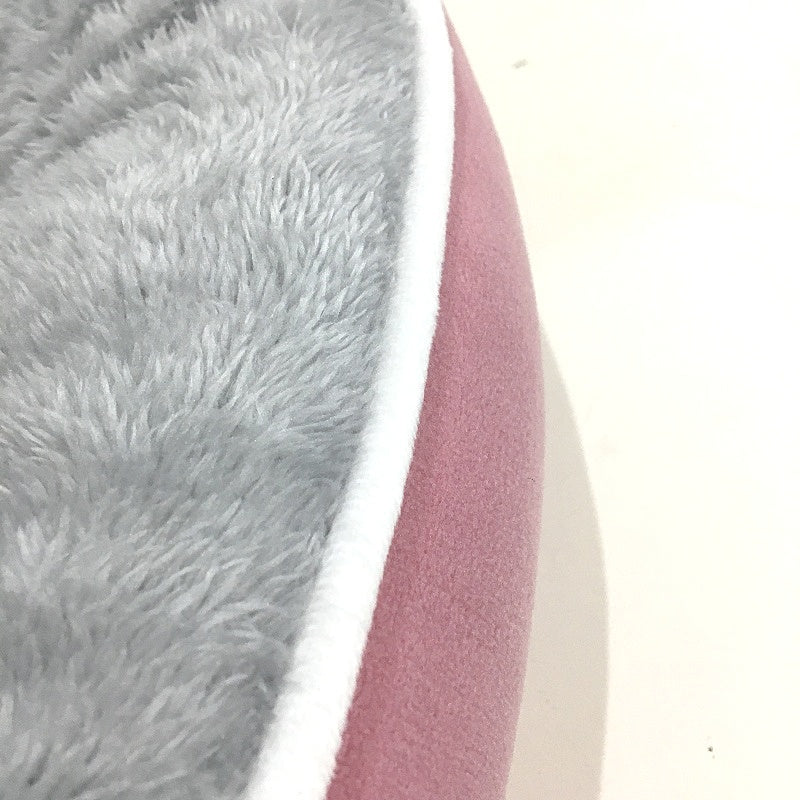 Petplay 'Oh So Dreamy' Soft Plush Pink & Grey Pet Bed S-M 76cm NEW