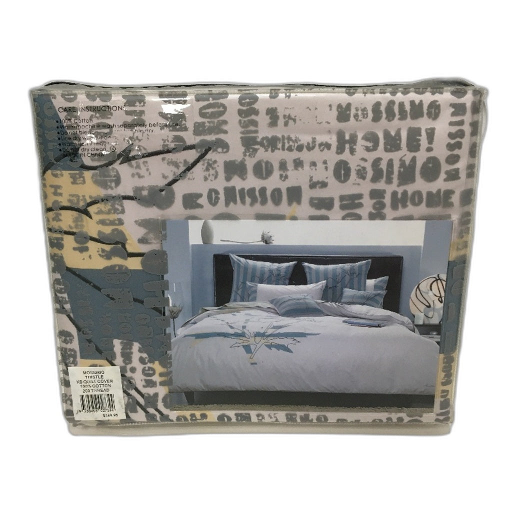 Mossimo Home Thistle 250 Thread Count Cotton Quilt Cover Set KING NEW