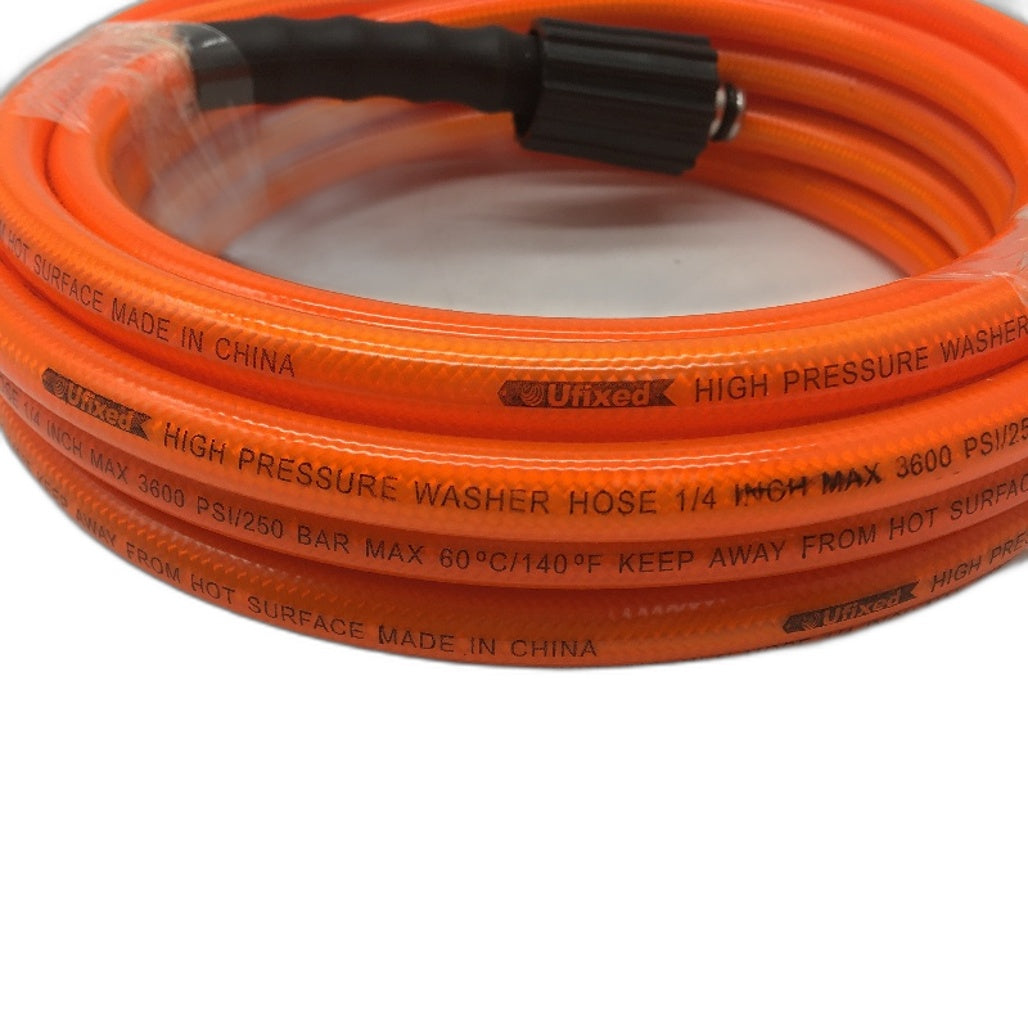 UFixed 25ft 3600PSI 1/4 Inch 250Bar High Pressure Washer Hose NEW