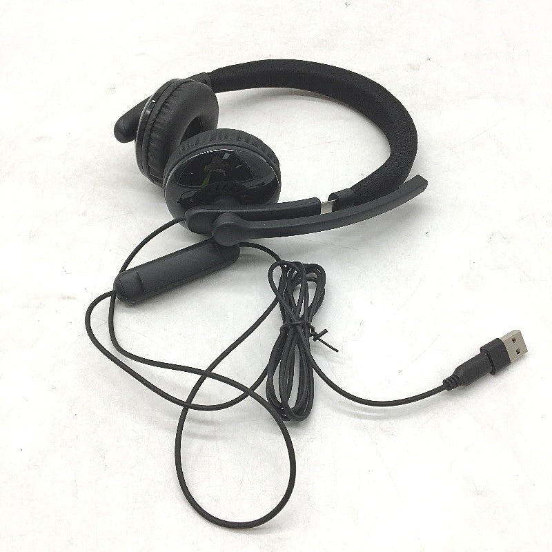 EMEET GeniusCall HS50 Noise Cancelling Mic Wired Headphones in Black NEW