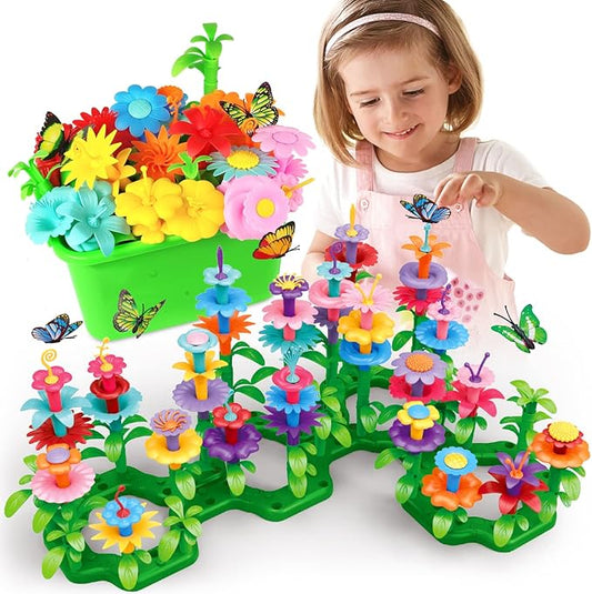 Springflower Flower Garden Building Kit 148Pcs DIY Create Your Own Garden Age 3+