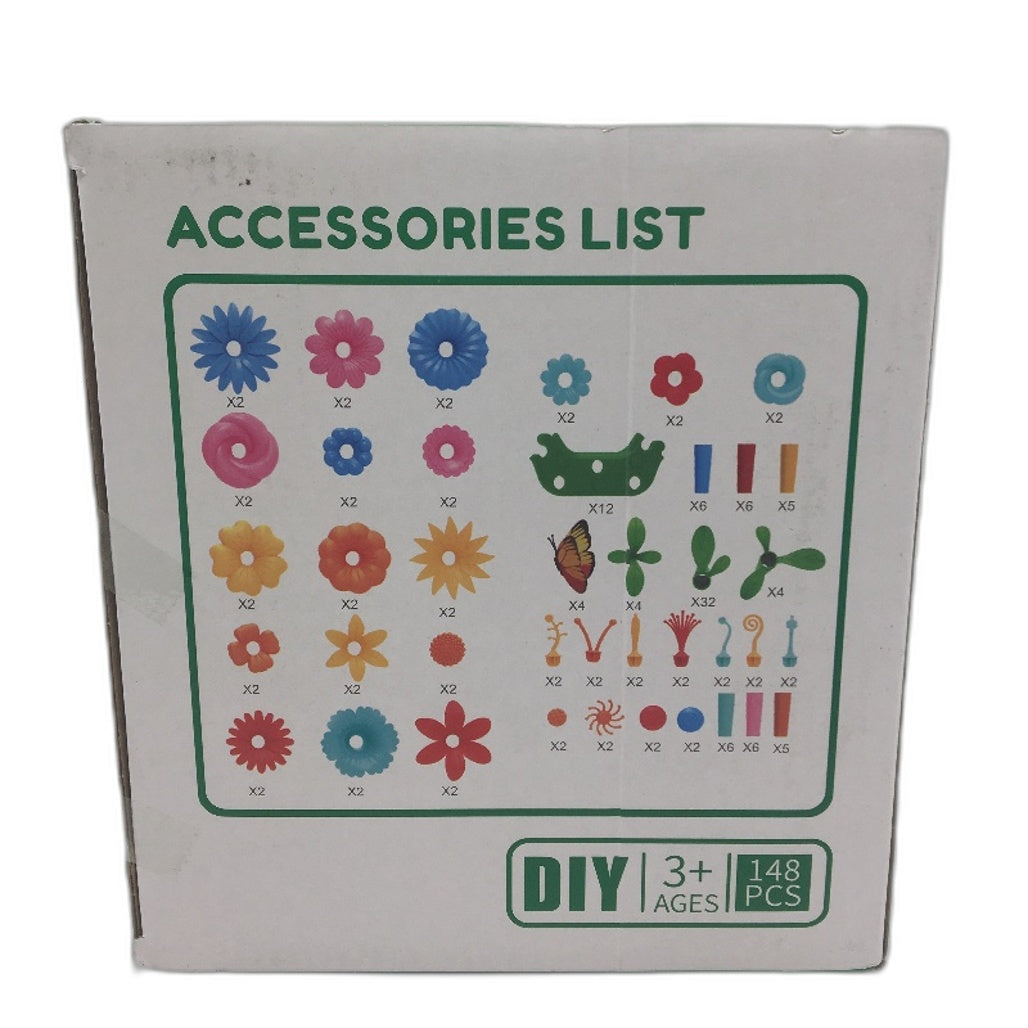 Springflower Flower Garden Building Kit 148Pcs DIY Create Your Own Garden Age 3+