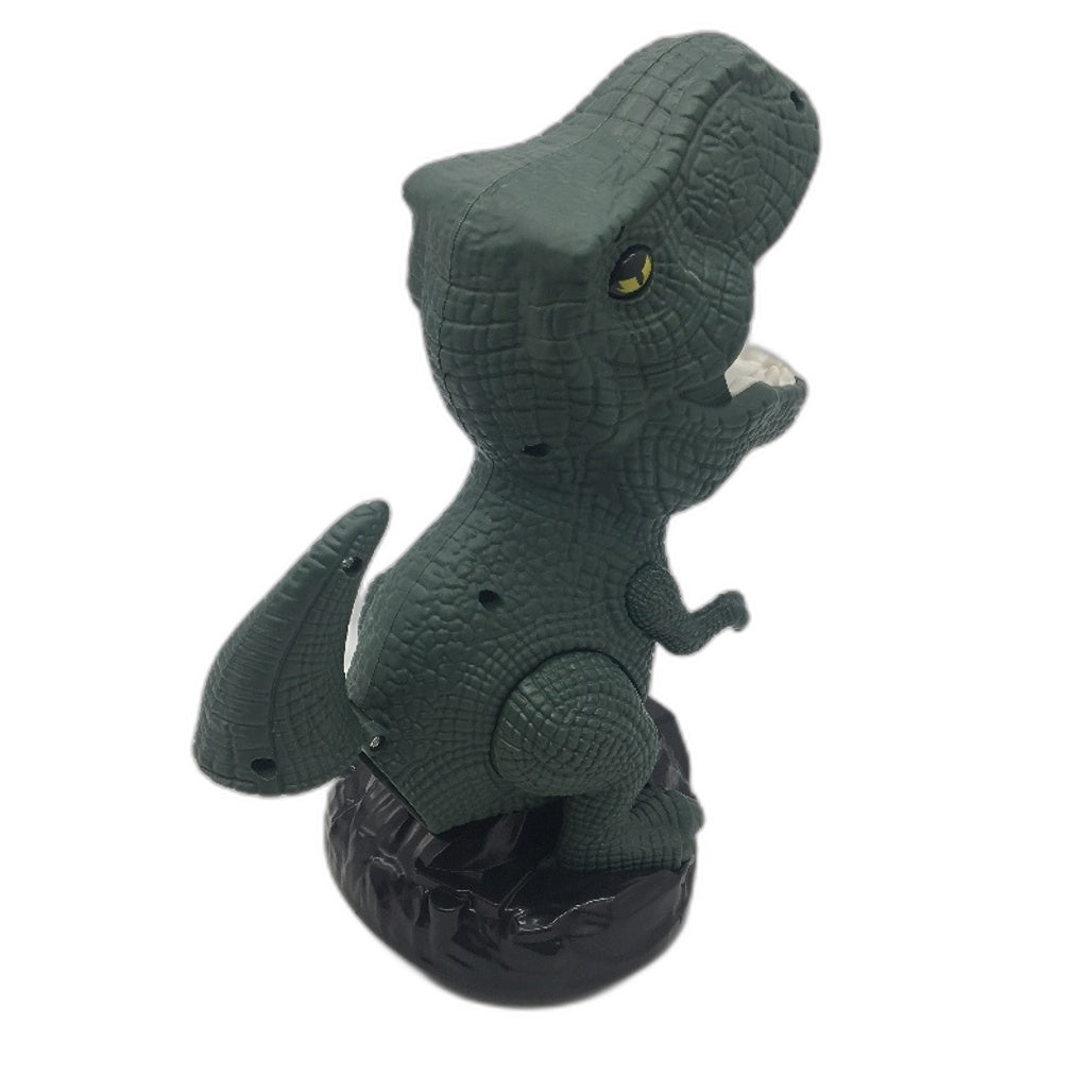Movable Dinosaur Shooting Game Toy w Water Mist Spray Air Pump Foam Ball Age 3+