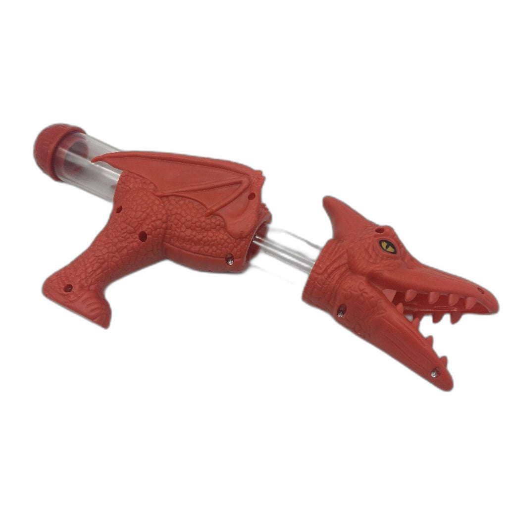 Movable Dinosaur Shooting Game Toy w Water Mist Spray Air Pump Foam Ball Age 3+