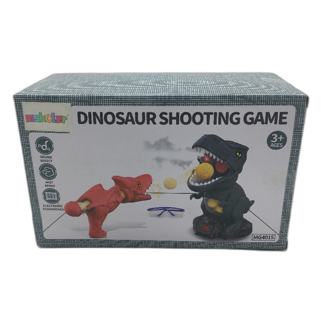 Movable Dinosaur Shooting Game Toy w Water Mist Spray Air Pump Foam Ball Age 3+
