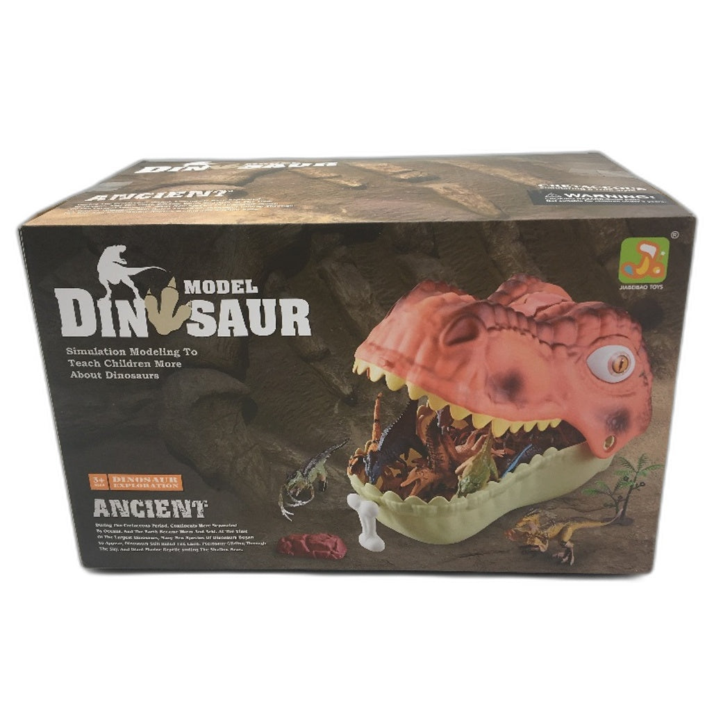 Jiabeibao Dinosaur Model Toys Realistic Figures With Eggs Trees Fence Playset