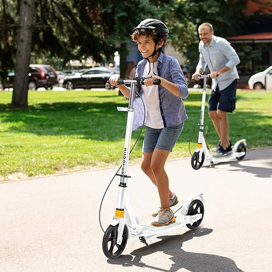Monvelo Foldable Kick Scooter Adjustable Level Portable Lightweight Adults Kids