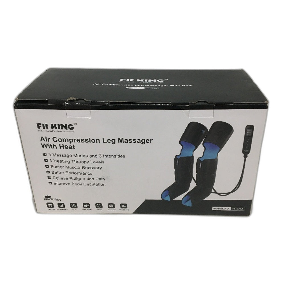 Fit King FT-076A 3 Mode Air Compression Low Noise Leg Massager with Heat NEW