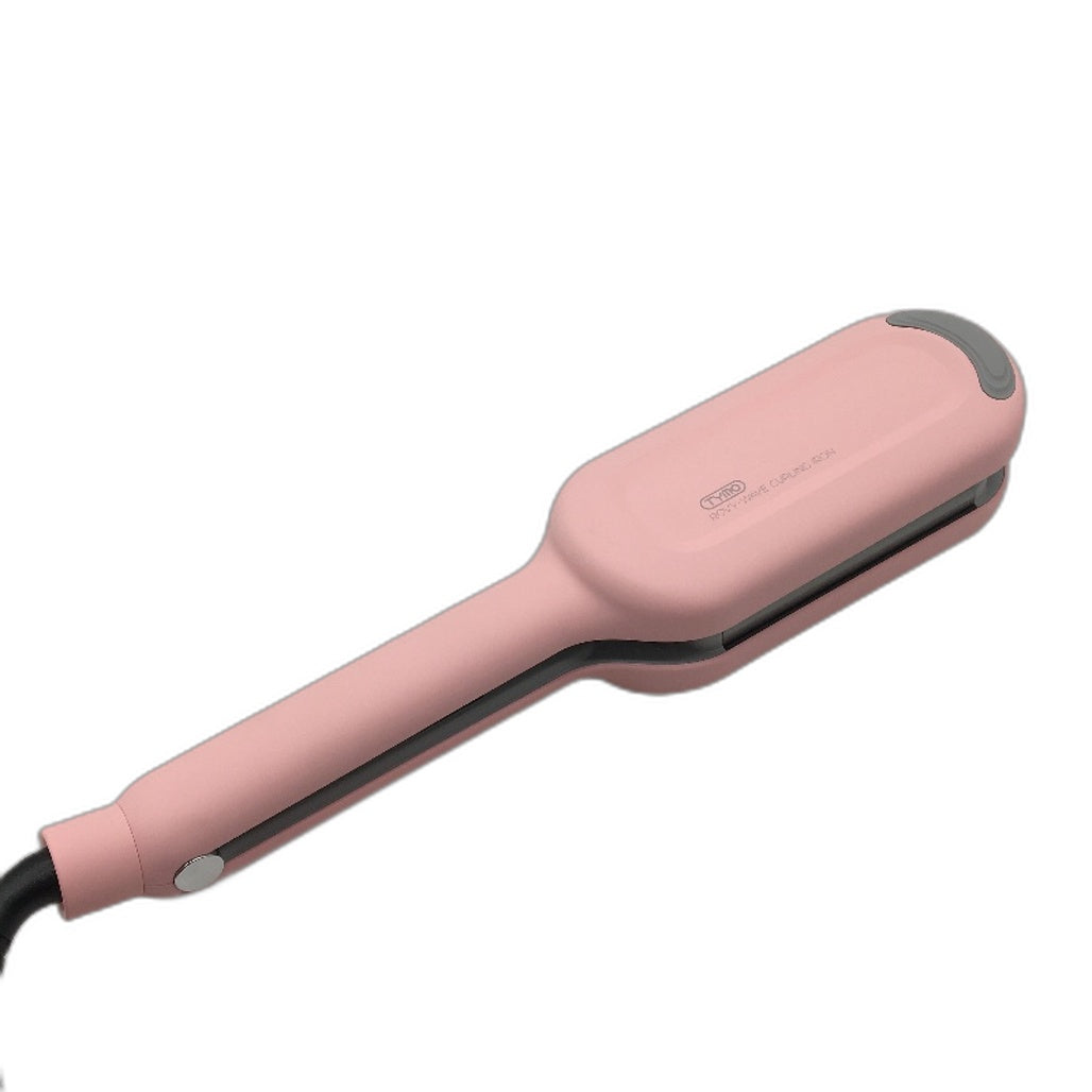 Tymo Rovy Wave W Shape Anti Scald Pink Curling Iron with Style Timer NEW