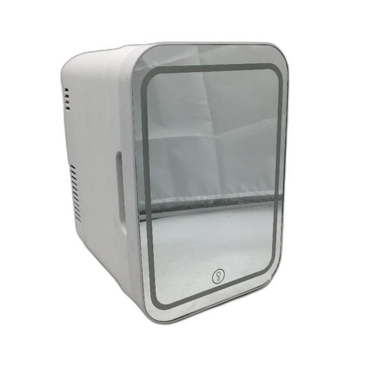Advwin 6L Mini Makeup Fridge with Dimmable LED Light Mirror in White NEW