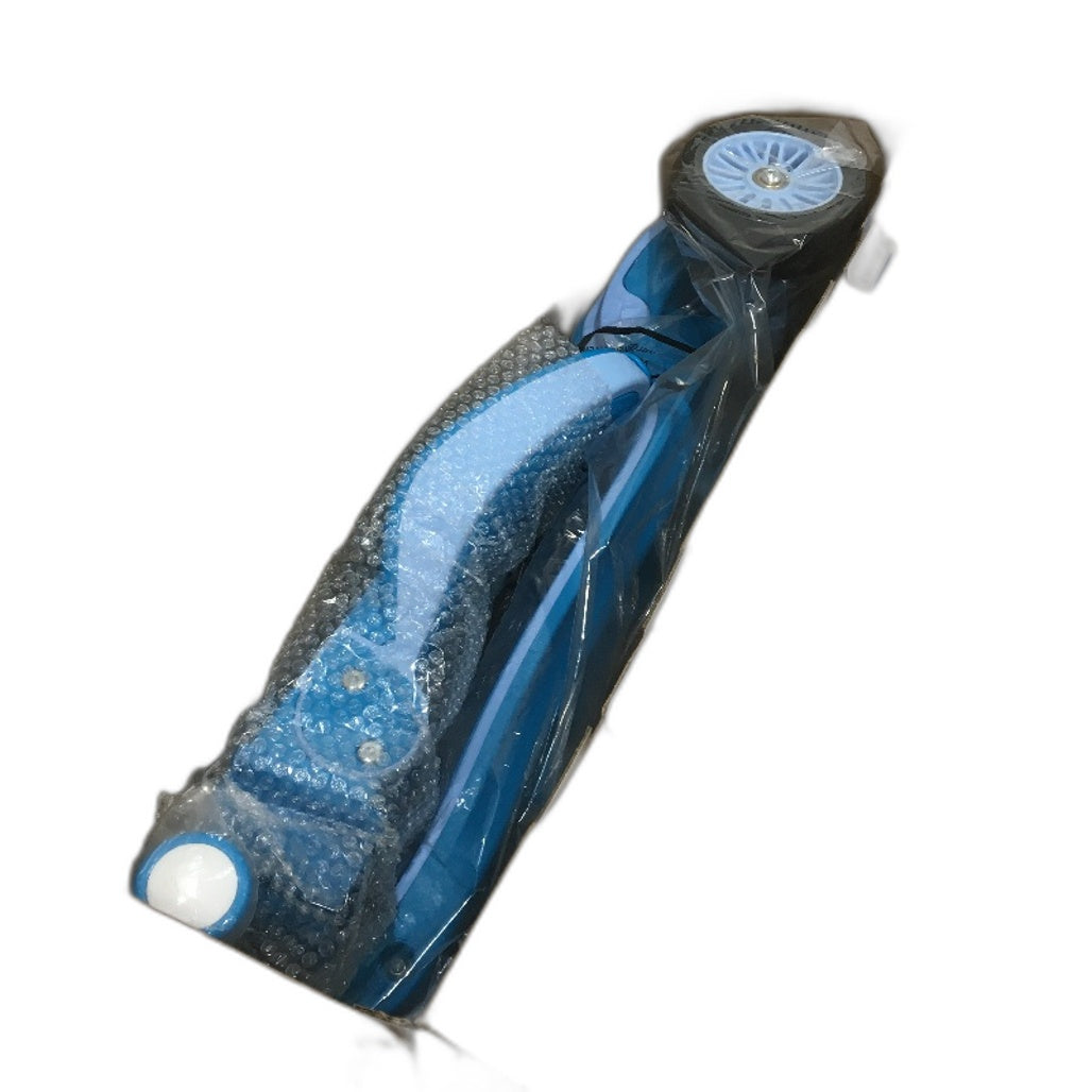 KIDSCOTER 2 in 1 Adjustable Folding LED Light Up Kick Scooter in Blue NEW