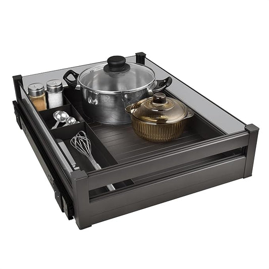JOMOLA Heavy Duty Pull Out Cabinet Sliding Organiser Tray 43.2x53.4x12.7cm NEW