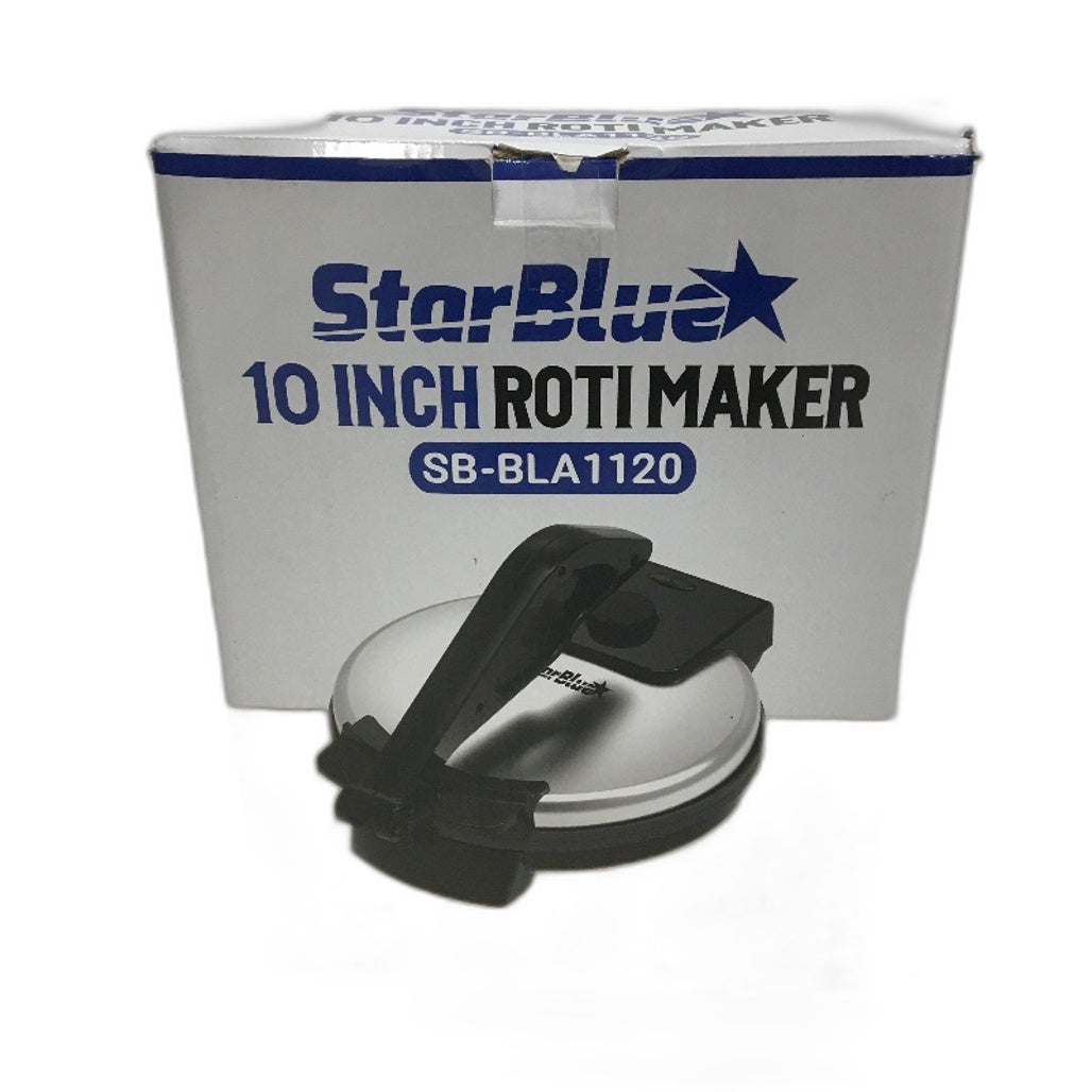 StarBlue 10 Inch Non Stick Plate Tortilla Roti Maker with Warmer UK Plug NEW
