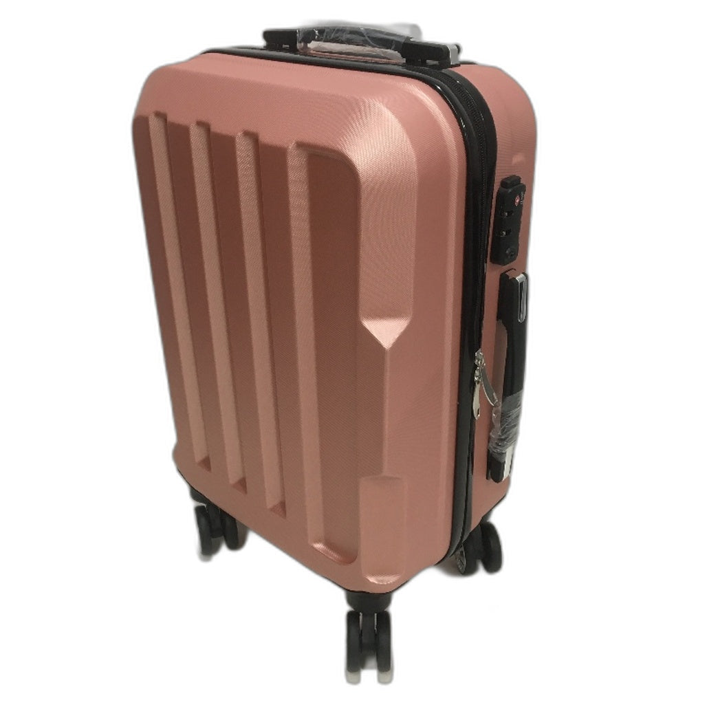 Slimbridge 20 Inch Carry On Spinner Wheel Travel Luggage Rose Gold Suitcase NEW