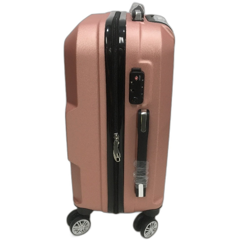 Slimbridge 20 Inch Carry On Spinner Wheel Travel Luggage Rose Gold Suitcase NEW